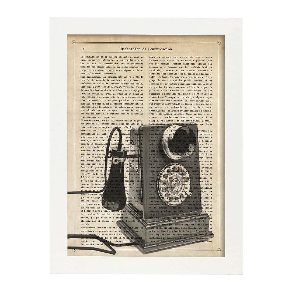Nacnic Lámina Vintage De Teléfono Con Dial