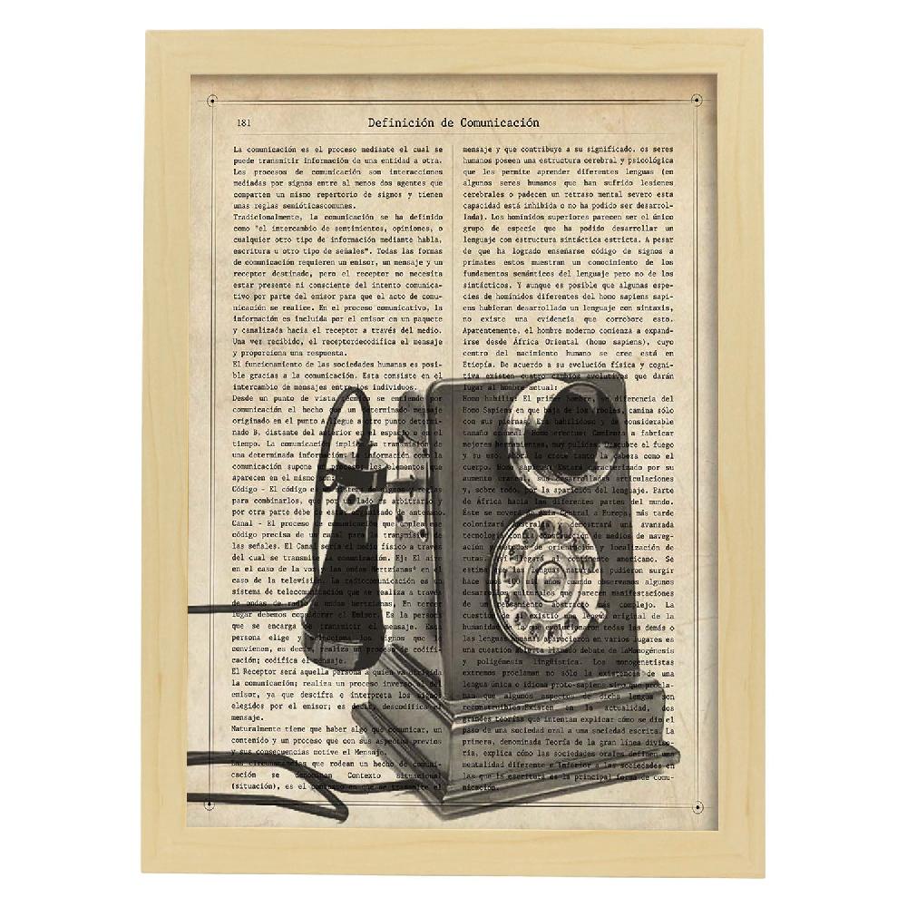 Nacnic Lámina Vintage De Teléfono Con Dial