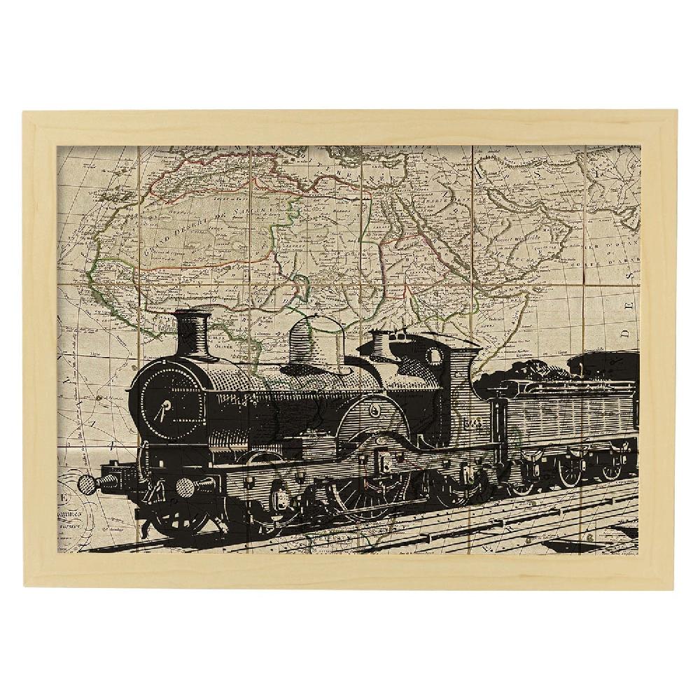 Nacnic Lámina Vintage De Tren En Africa