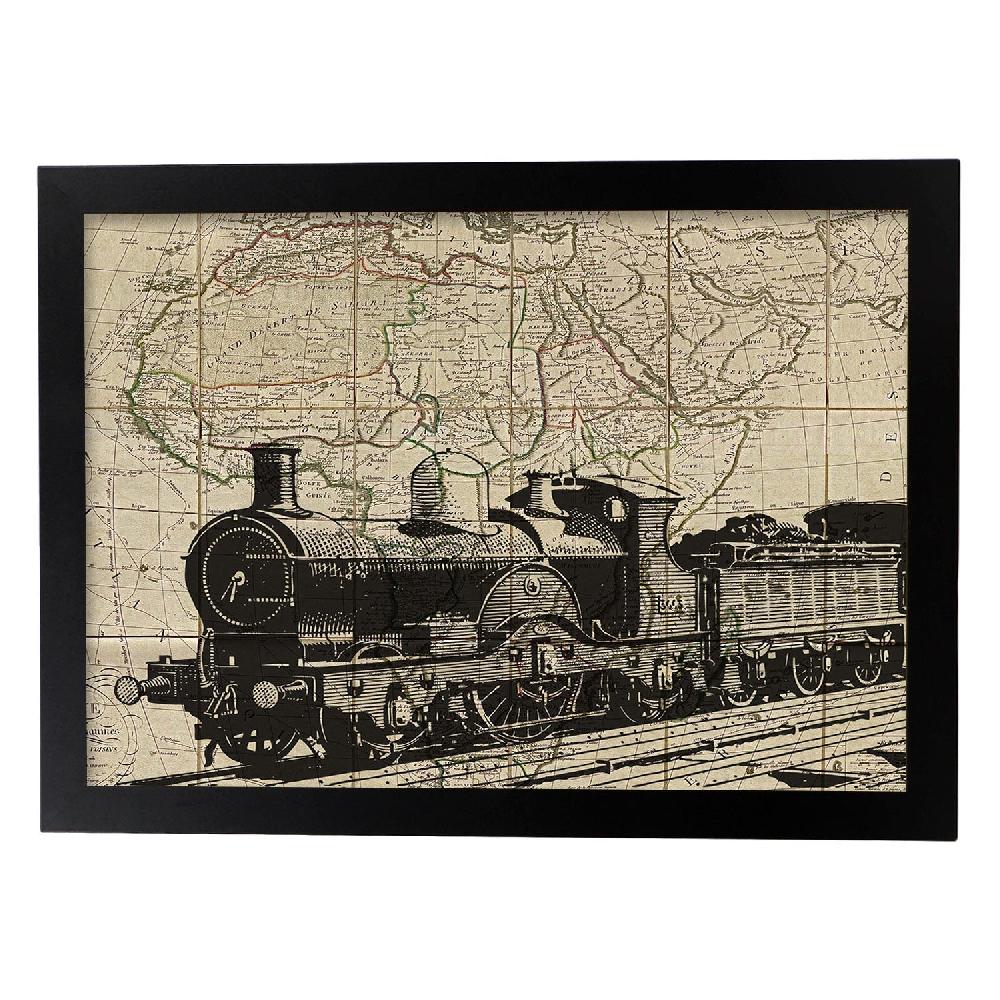 Nacnic Lámina Vintage De Tren En Africa