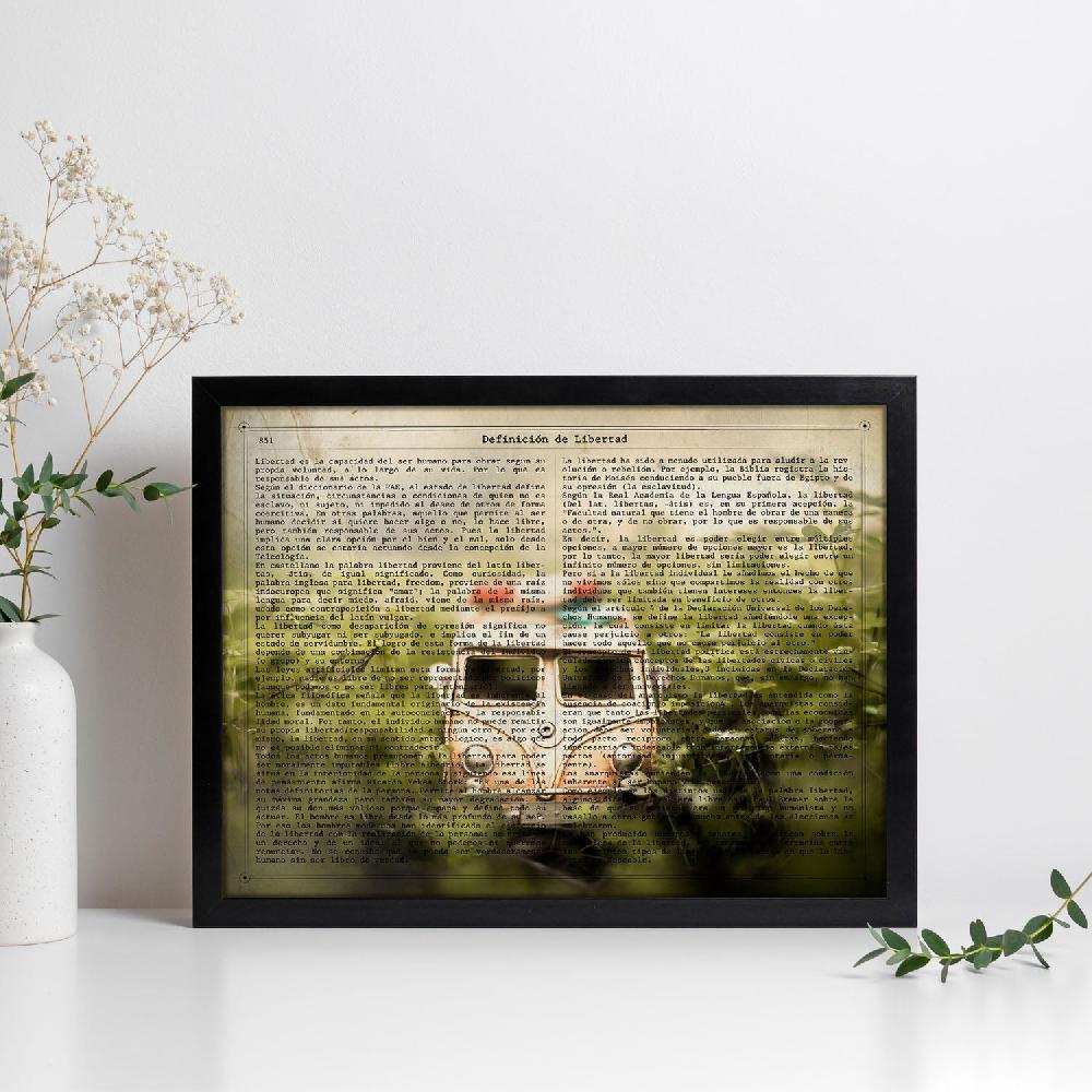 nacnic Lámina Vintage de Volkswagen Van