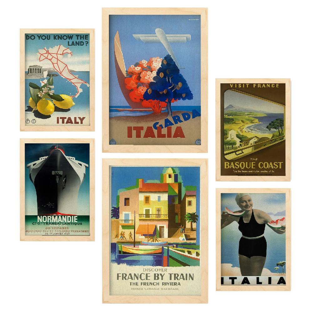 Nacnic Lámina Vintage Europa 3 De Nacnic