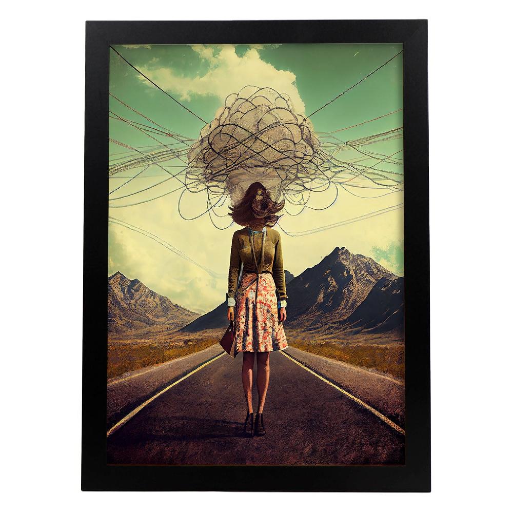 nacnic Nacnic Lámina Vintage Extrañas 95 de Arte de Pared Estético