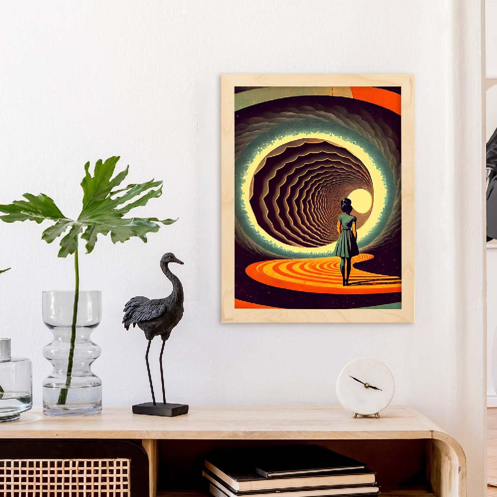 Nacnic Nacnic Lámina Vintage Infinitas Posibilidades 184 Para Diseño De Dormitorio O Sala De Estar