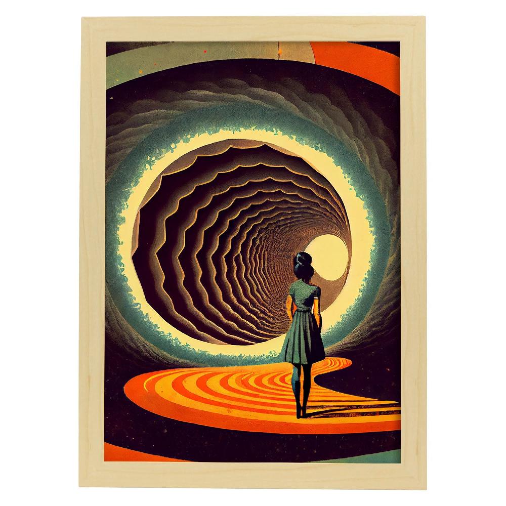 Nacnic Nacnic Lámina Vintage Infinitas Posibilidades 184 Para Diseño De Dormitorio O Sala De Estar