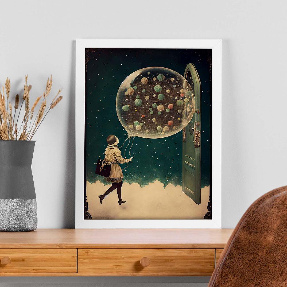 Nacnic Nacnic Lámina Vintage Infinitas Posibilidades 92 Para Diseño De Dormitorio O Sala De Estar