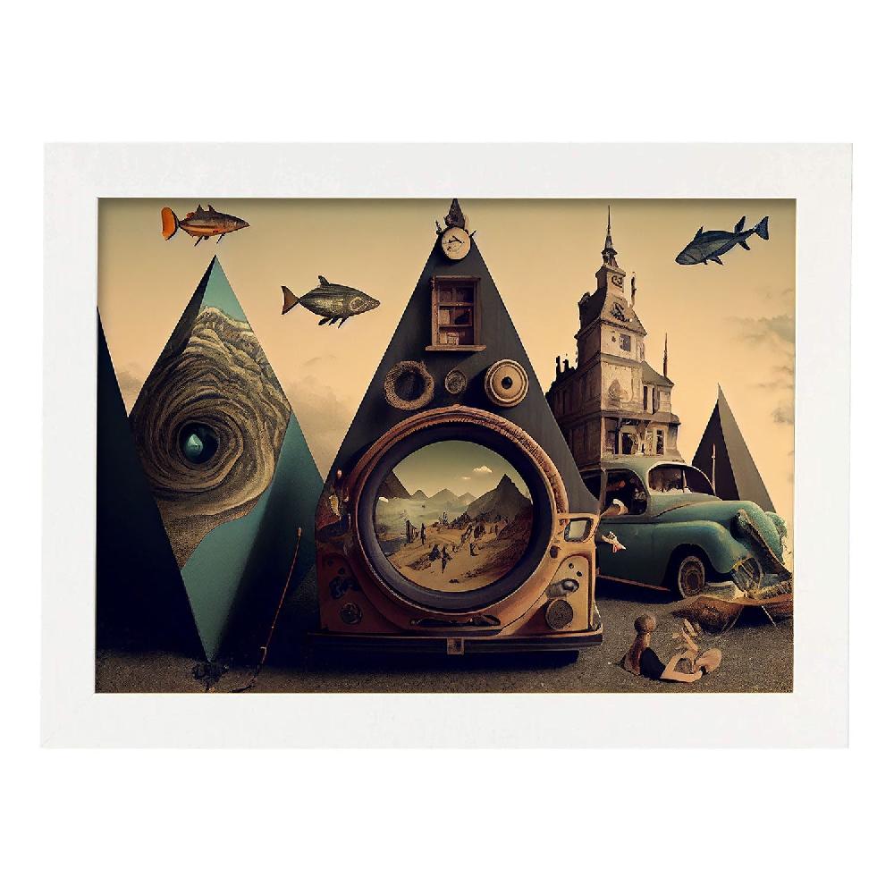 Nacnic Nacnic Lámina Vintage Infinitas Posibilidades Extrañas 16 Para Diseño De Dormitorio O Sala De Estar