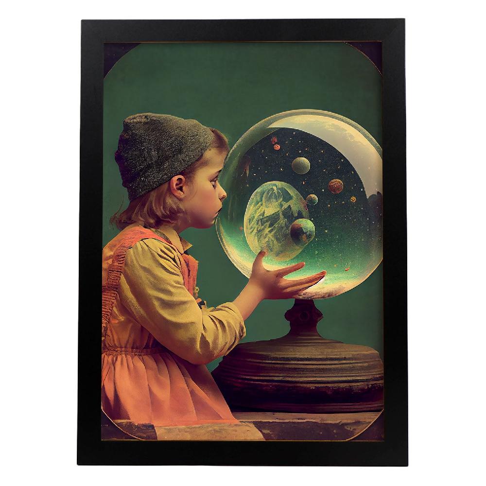 nacnic Nacnic Lámina Vintage Infinitas Posibilidades Extrañas 211 para Diseño de Dormitorio o Sala de Estar