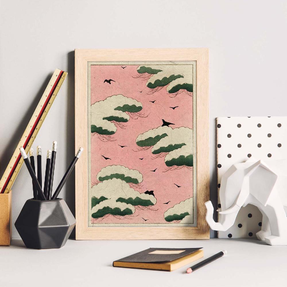 Nacnic Lámina Vintage Japonesa Shin Bijutsukai 01