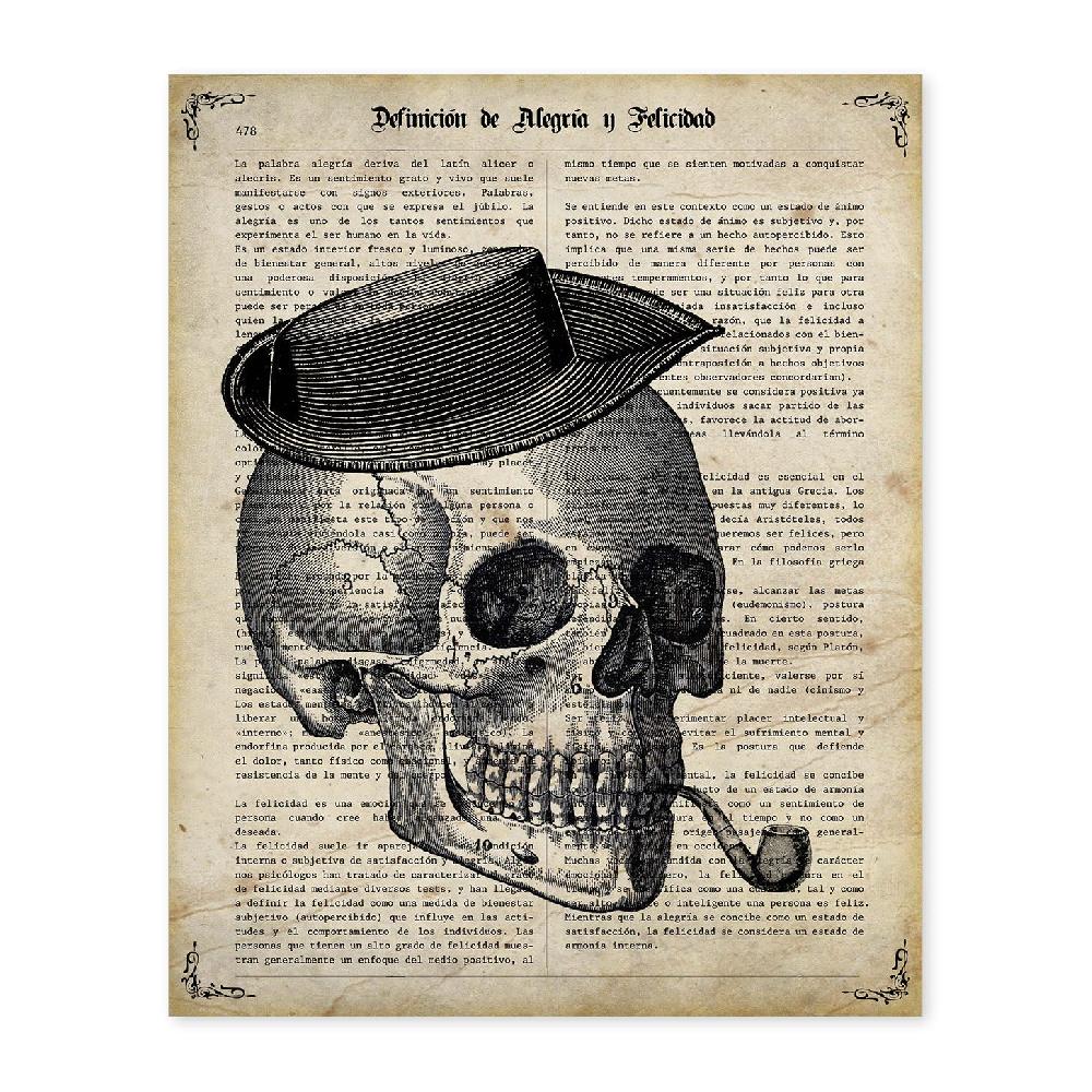 nacnic Lámina Vintage Vivir Mata con Definiciones