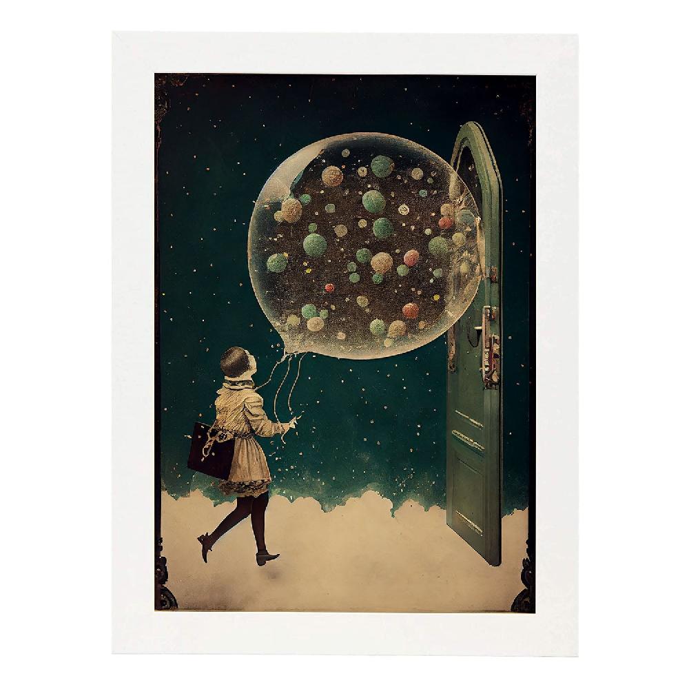Nacnic Nacnic Lámina Vintage Weird 120 Para Diseño De Dormitorio O Sala De Estar