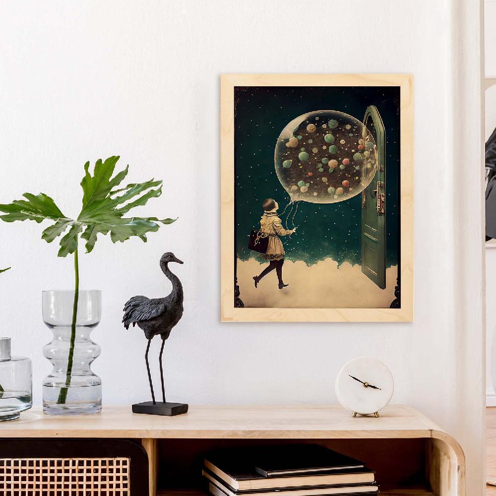 Nacnic Nacnic Lámina Vintage Weird 120 Para Diseño De Dormitorio O Sala De Estar
