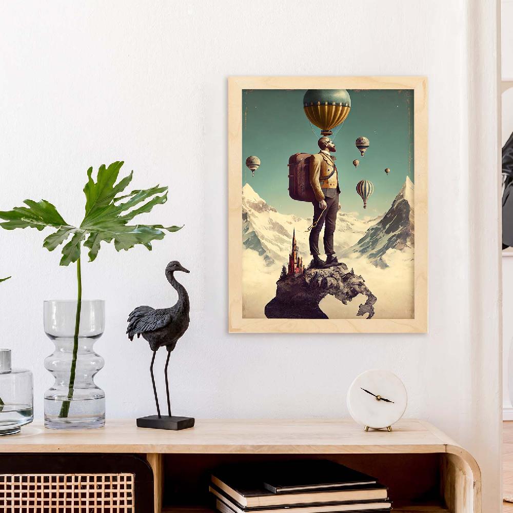 Nacnic Nacnic Lámina Vintage Weird 203 Para Diseño De Dormitorio O Sala De Estar