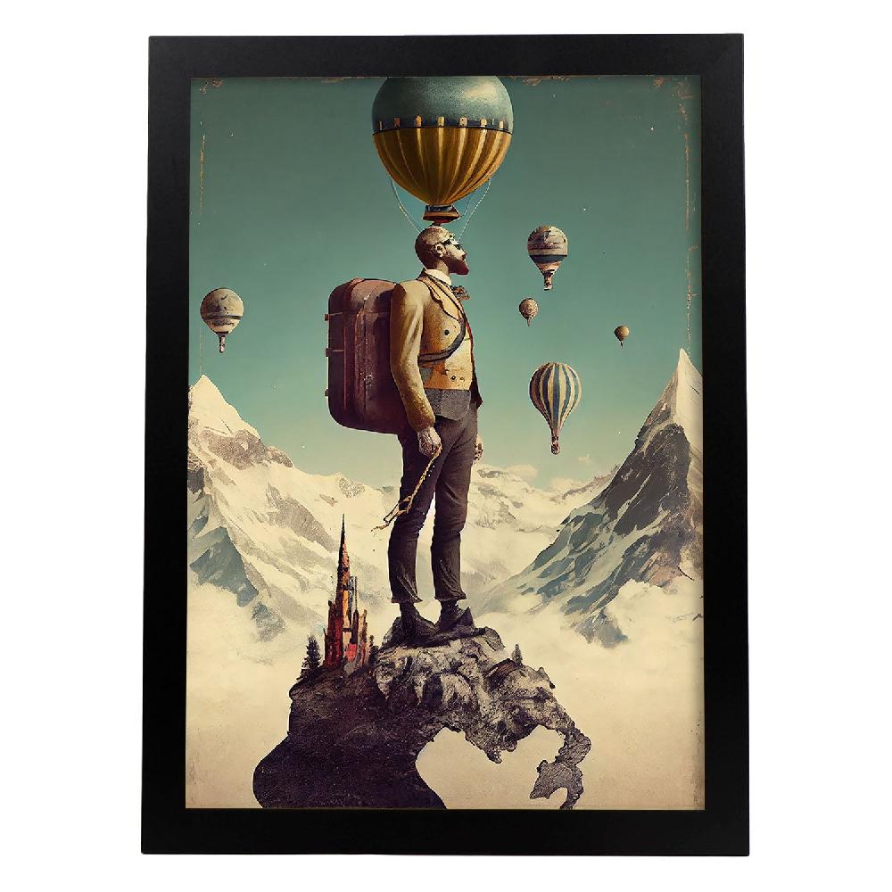 nacnic Nacnic Lámina Vintage Weird 203 para diseño de dormitorio o sala de estar
