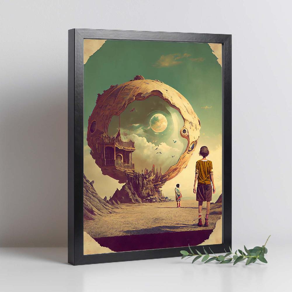 Nacnic Nacnic Lámina Vintage Weird 208 Para Diseño De Dormitorio O Sala De Estar
