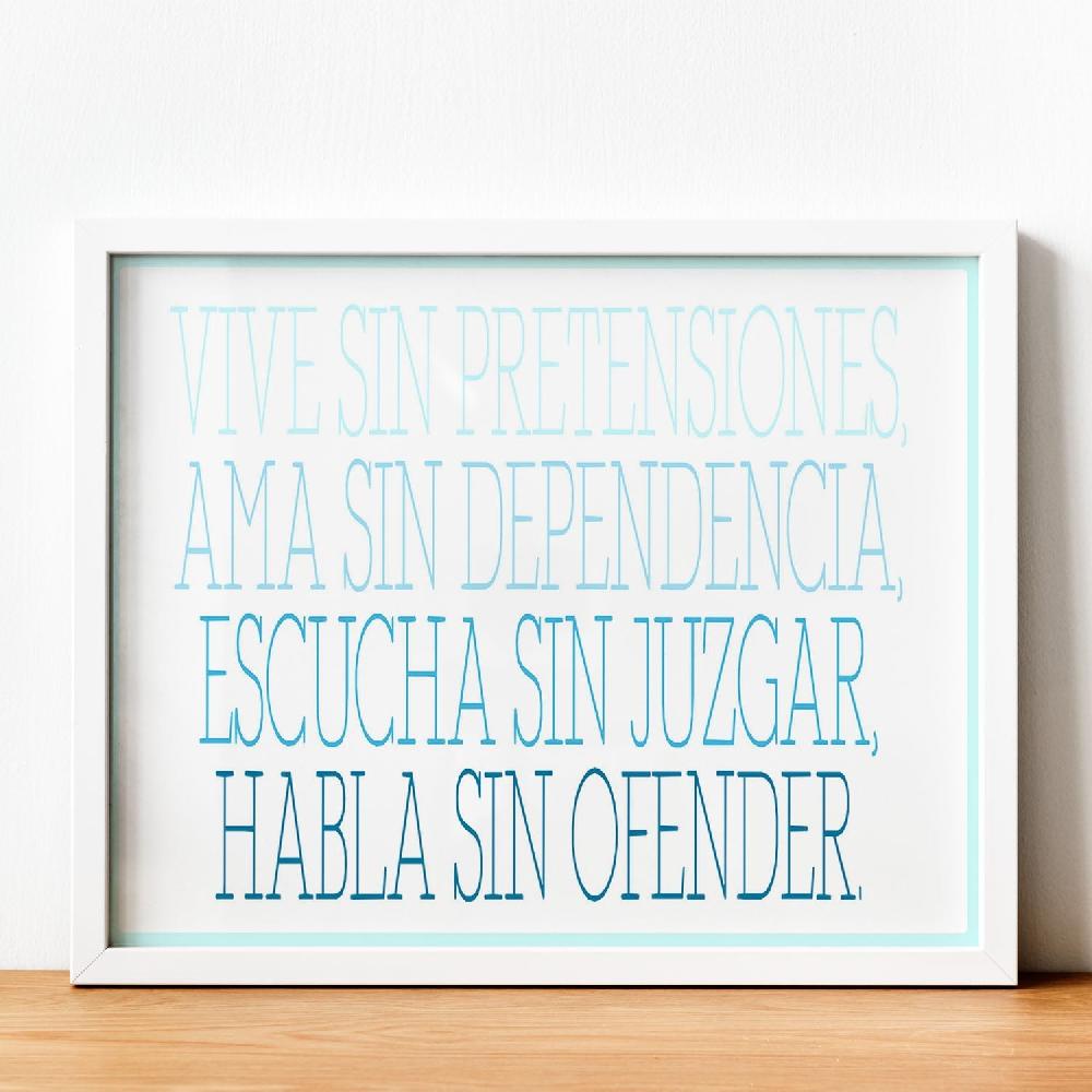 nacnic Lámina Vive sin Pretensiones