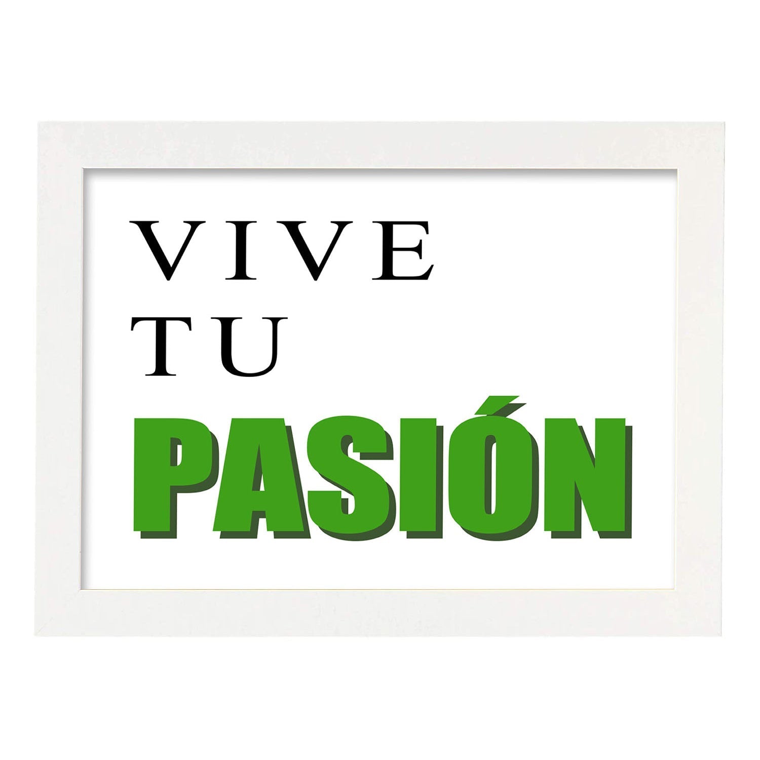 Nacnic Lámina Vive Tu Pasión Con Mensaje Feliz