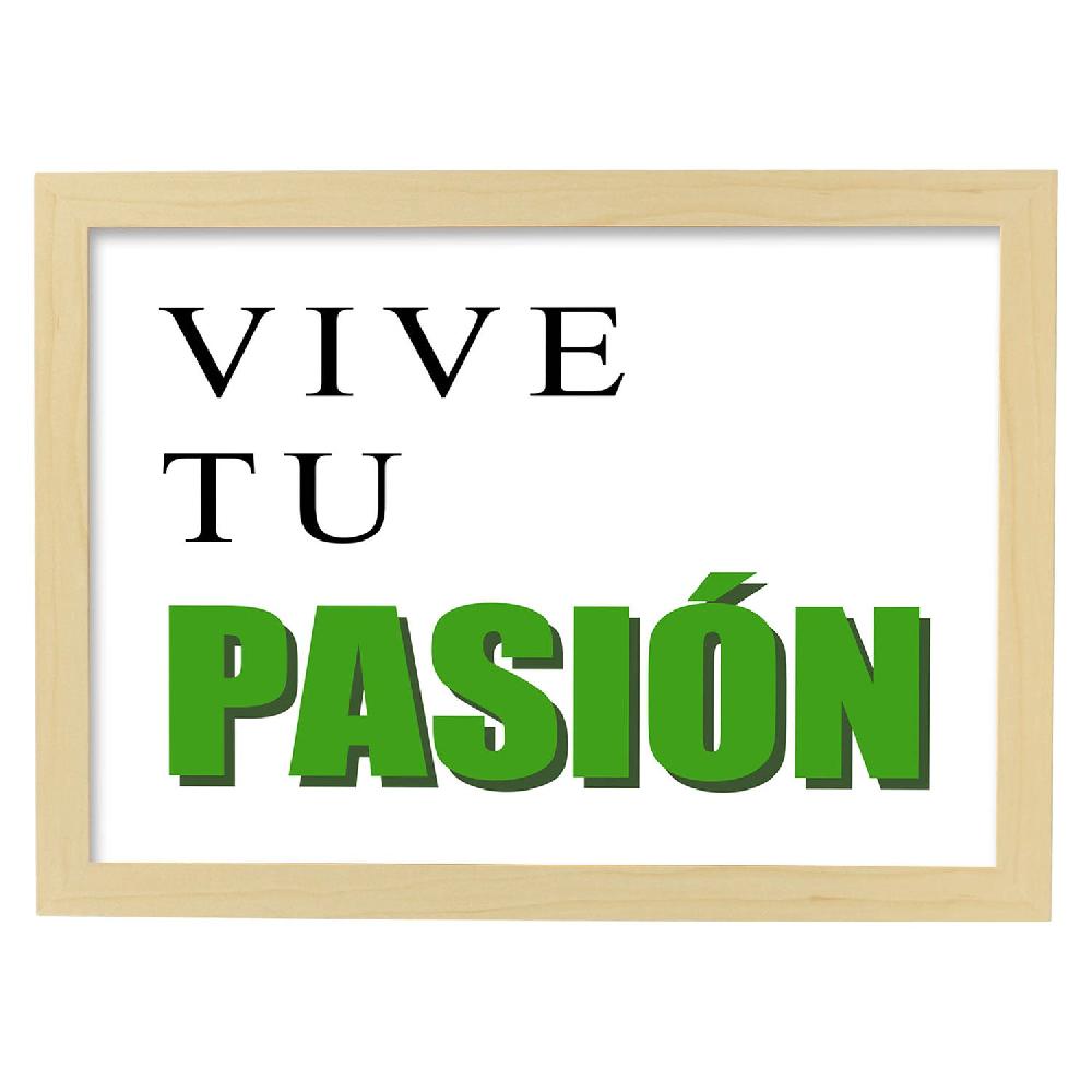 Nacnic Lámina Vive Tu Pasión Con Mensaje Feliz