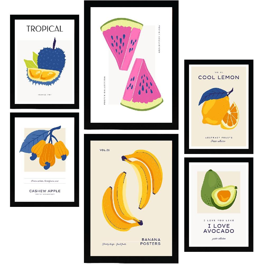 nacnic Laminas de Alimentos y Plantas en Colores