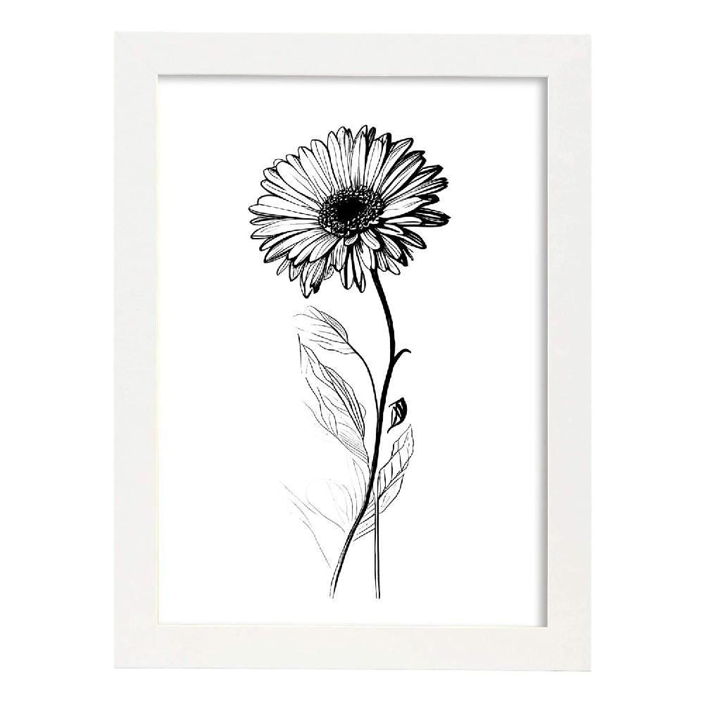 Nacnic Nacnic Láminas De Arte Minimalista Gerbera_2