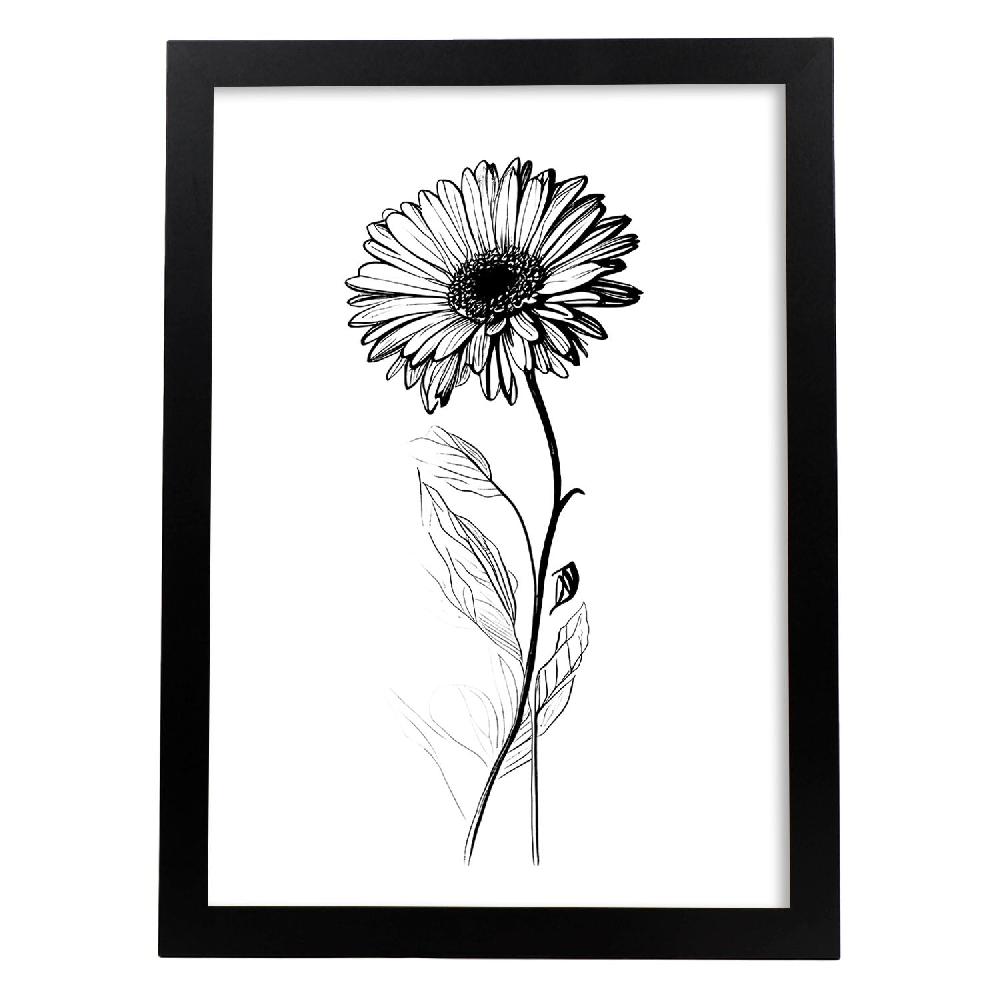 nacnic Nacnic Láminas de Arte Minimalista Gerbera_2