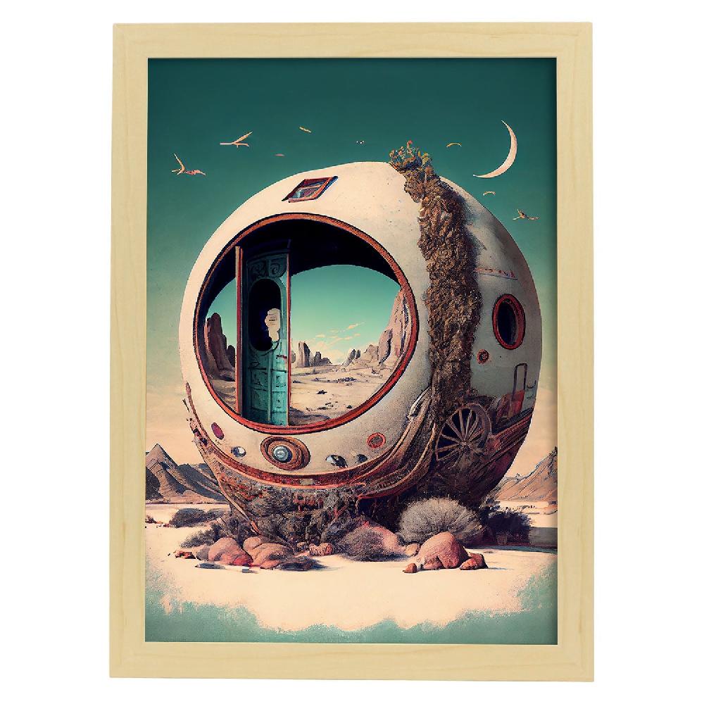 Nacnic Nacnic Láminas De Arte Vintage Extrañas 146 Para Dormitorio O Sala De Estar