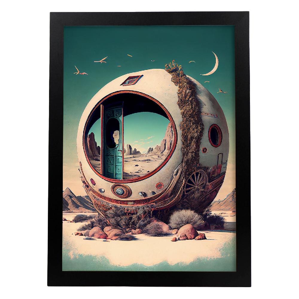nacnic Nacnic Láminas de Arte Vintage Extrañas 146 para Dormitorio o Sala de Estar
