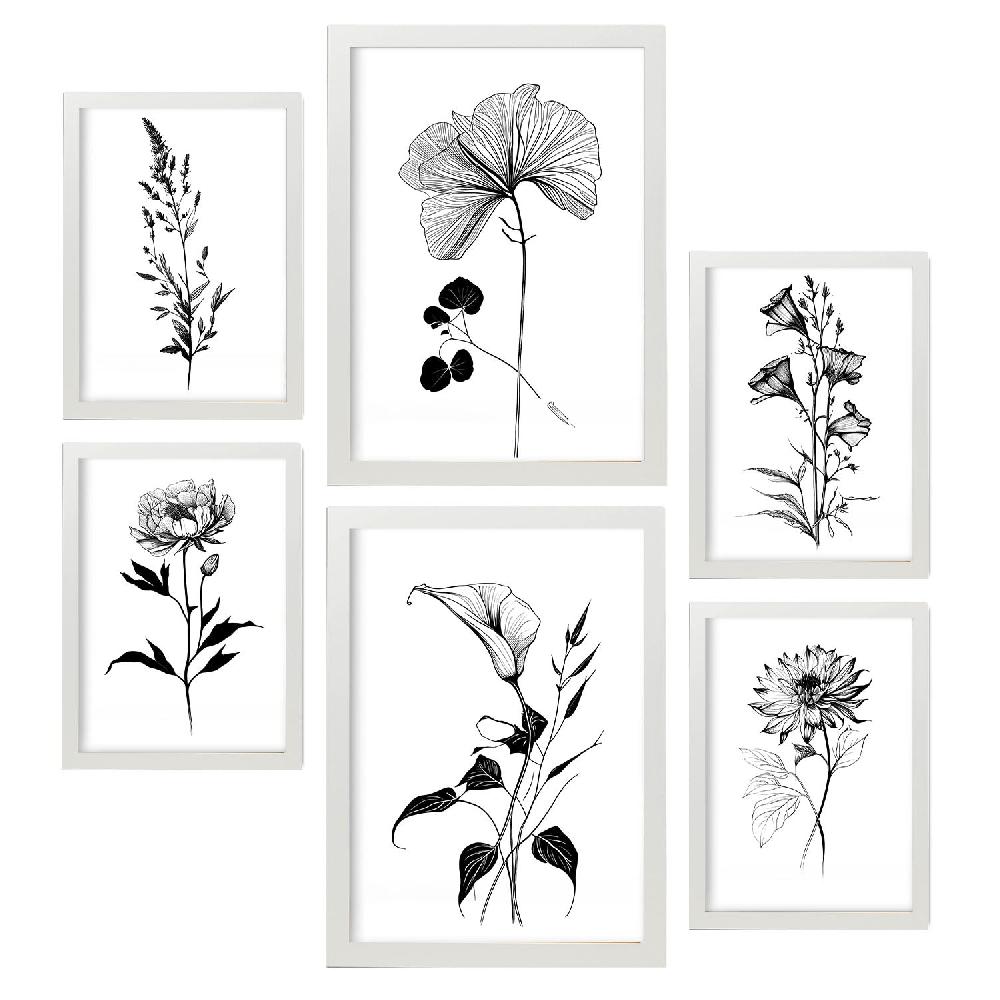 Nacnic Láminas De Flores Estéticas Nacnic Set_4