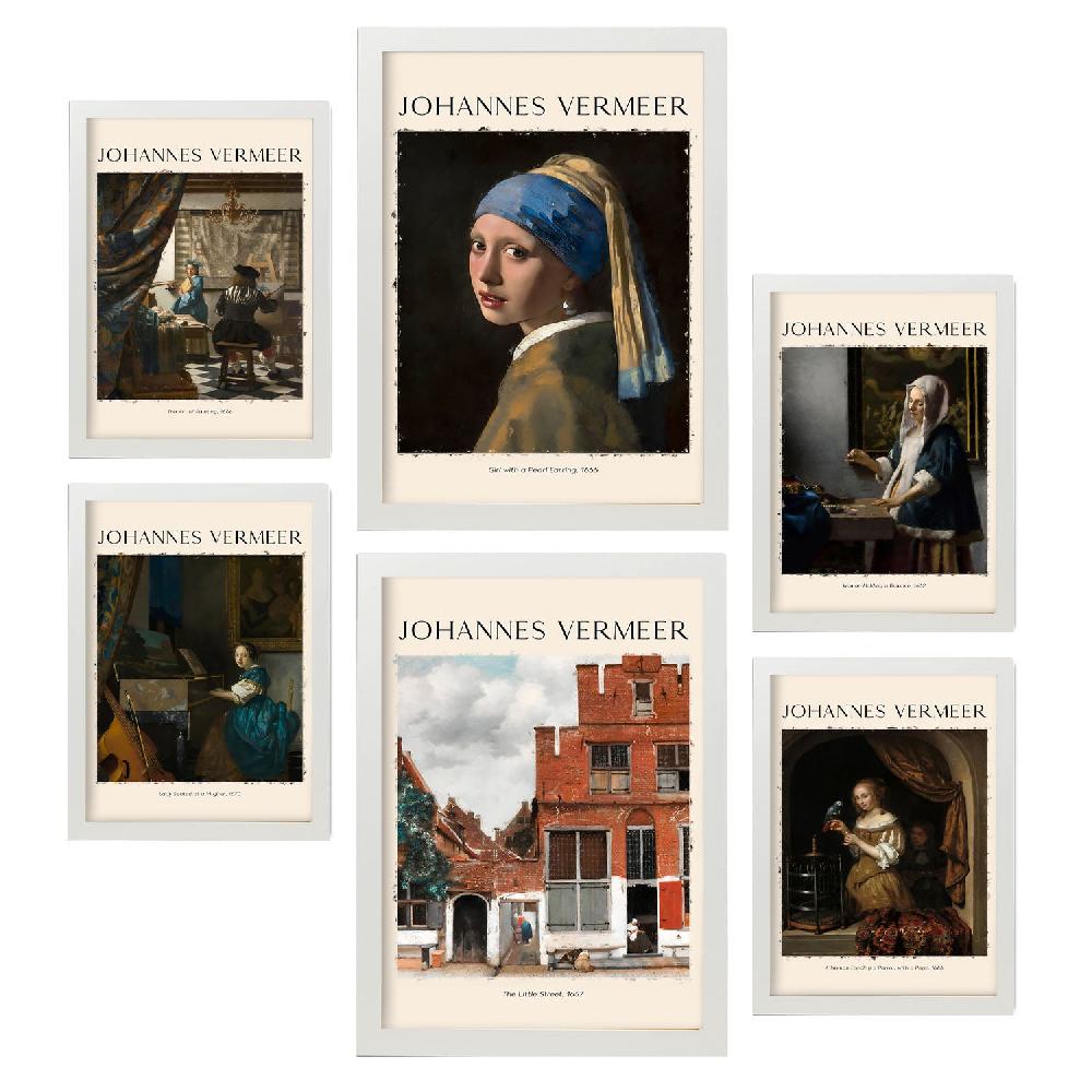 Nacnic Nacnic Láminas De Johannes Vermeer Colección De Obras De Arte