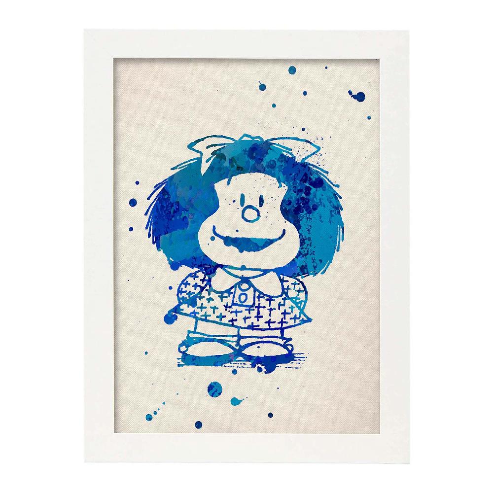 Nacnic Láminas De Mafalda Azul A Color Para Niños