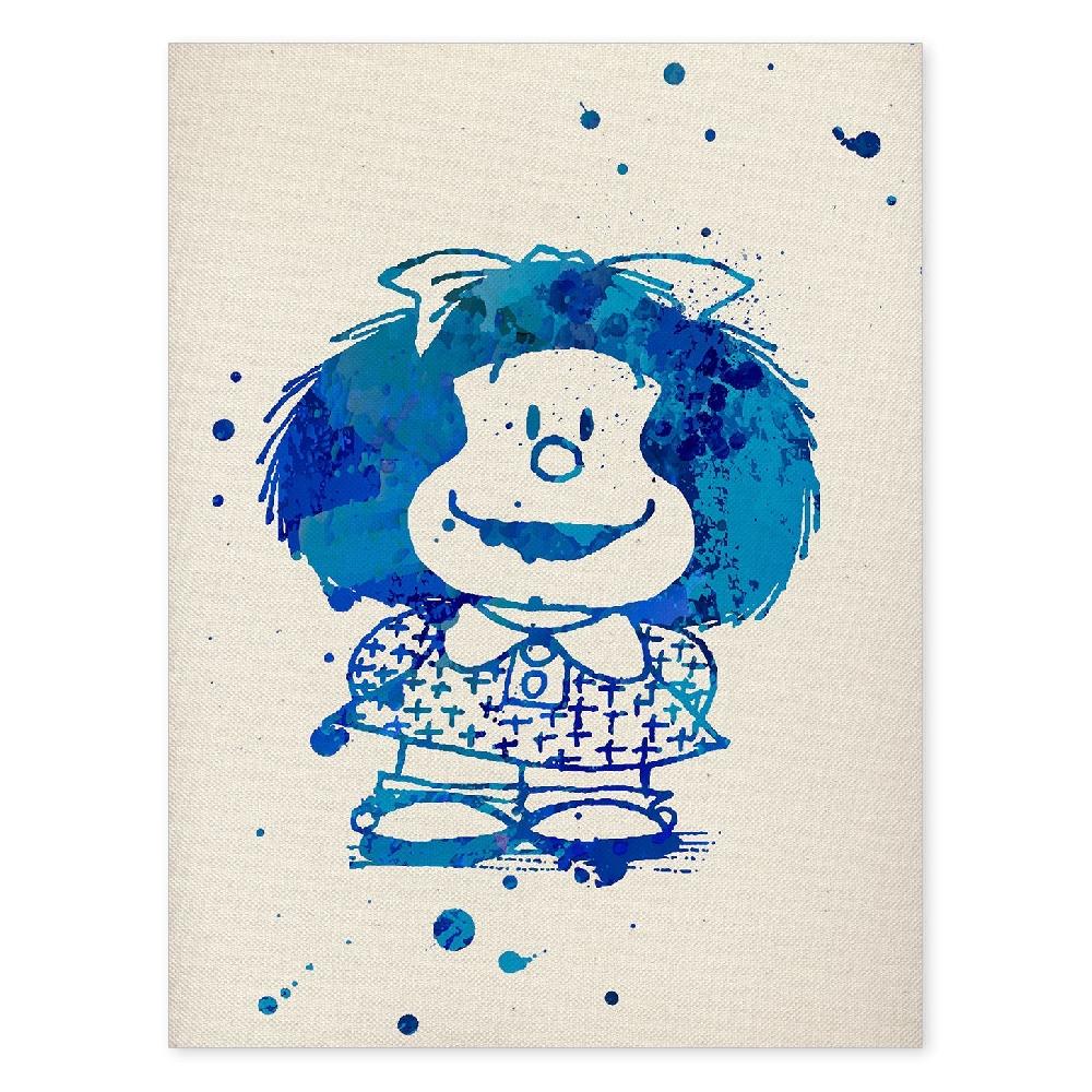 nacnic Láminas de Mafalda Azul a Color para Niños