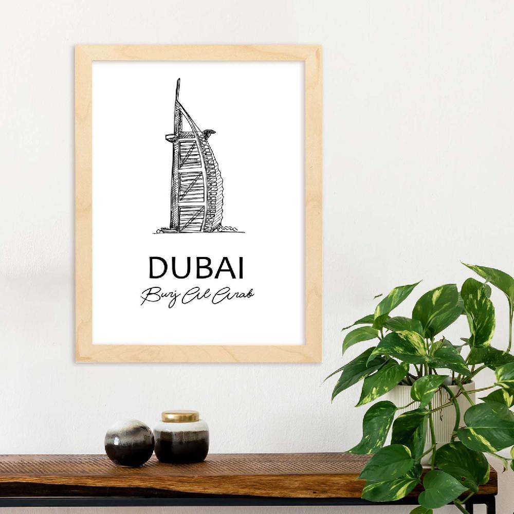 Nacnic Láminas De Monumentos De Dubai - Burj Al Arab
