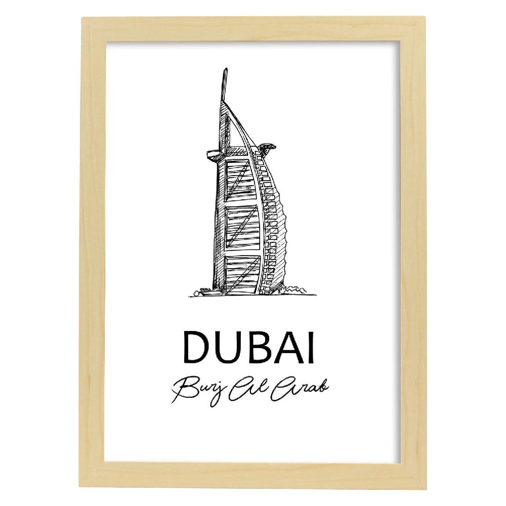 Nacnic Láminas De Monumentos De Dubai - Burj Al Arab