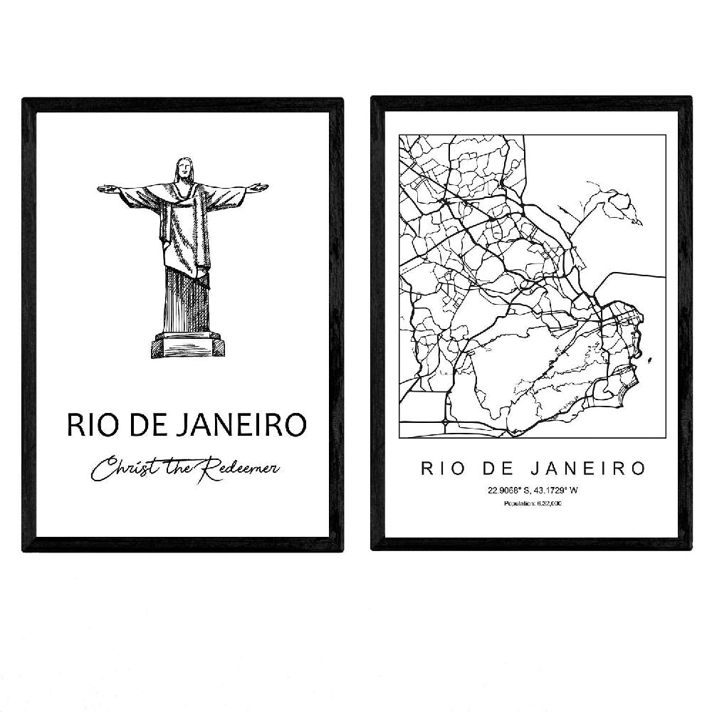 nacnic Láminas de monumentos de Rio de Janeiro