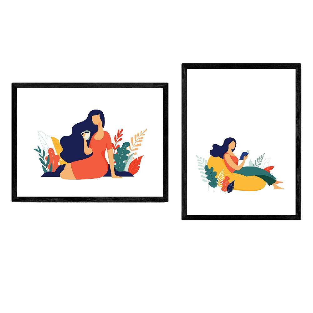 nacnic Láminas de Mujeres en la Rutina Diaria