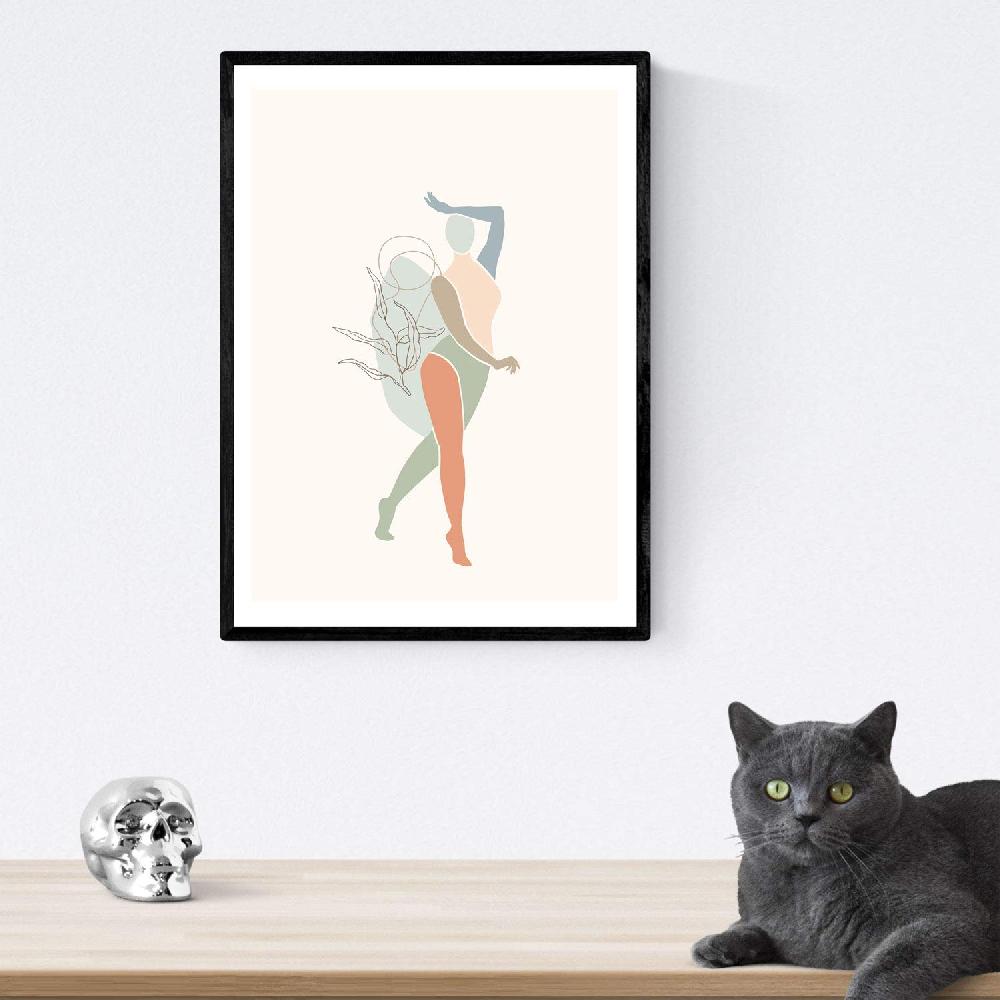 Nacnic Láminas De Mujeres En Tonos Pastel