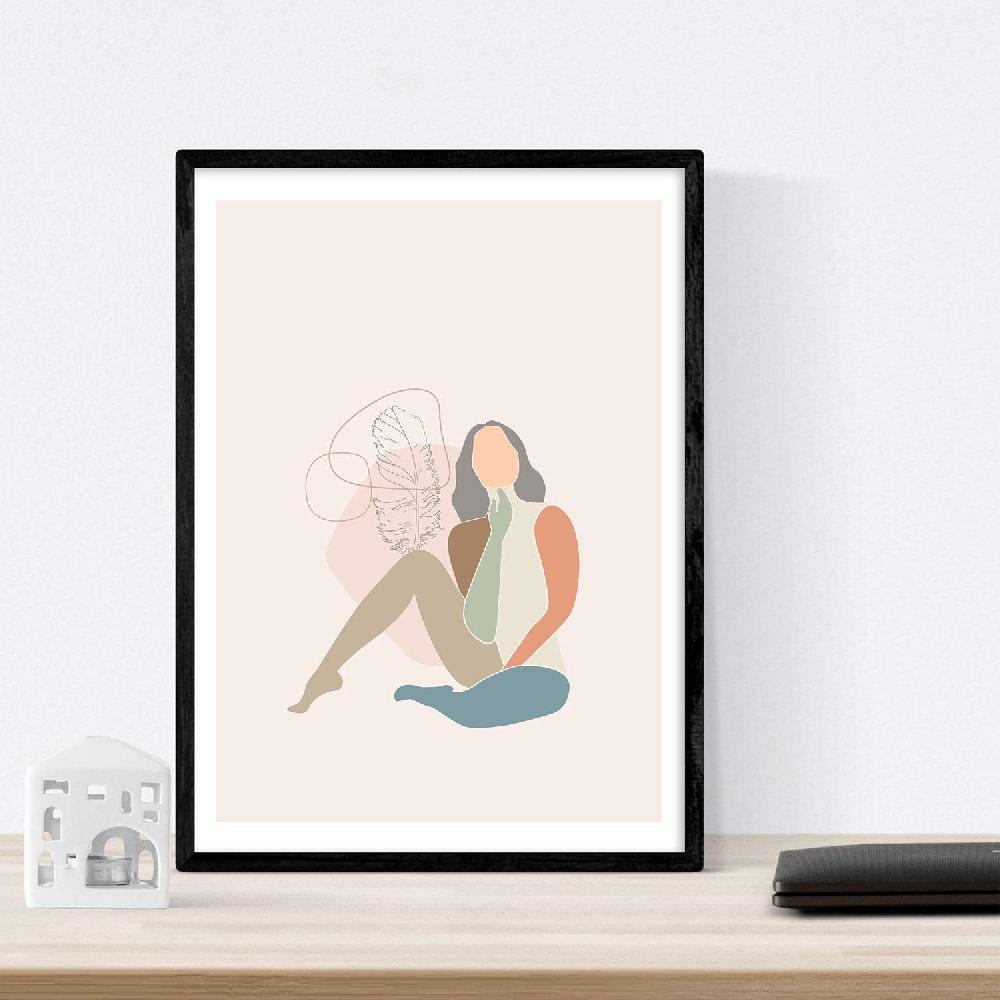 Nacnic Láminas De Mujeres En Tonos Pastel