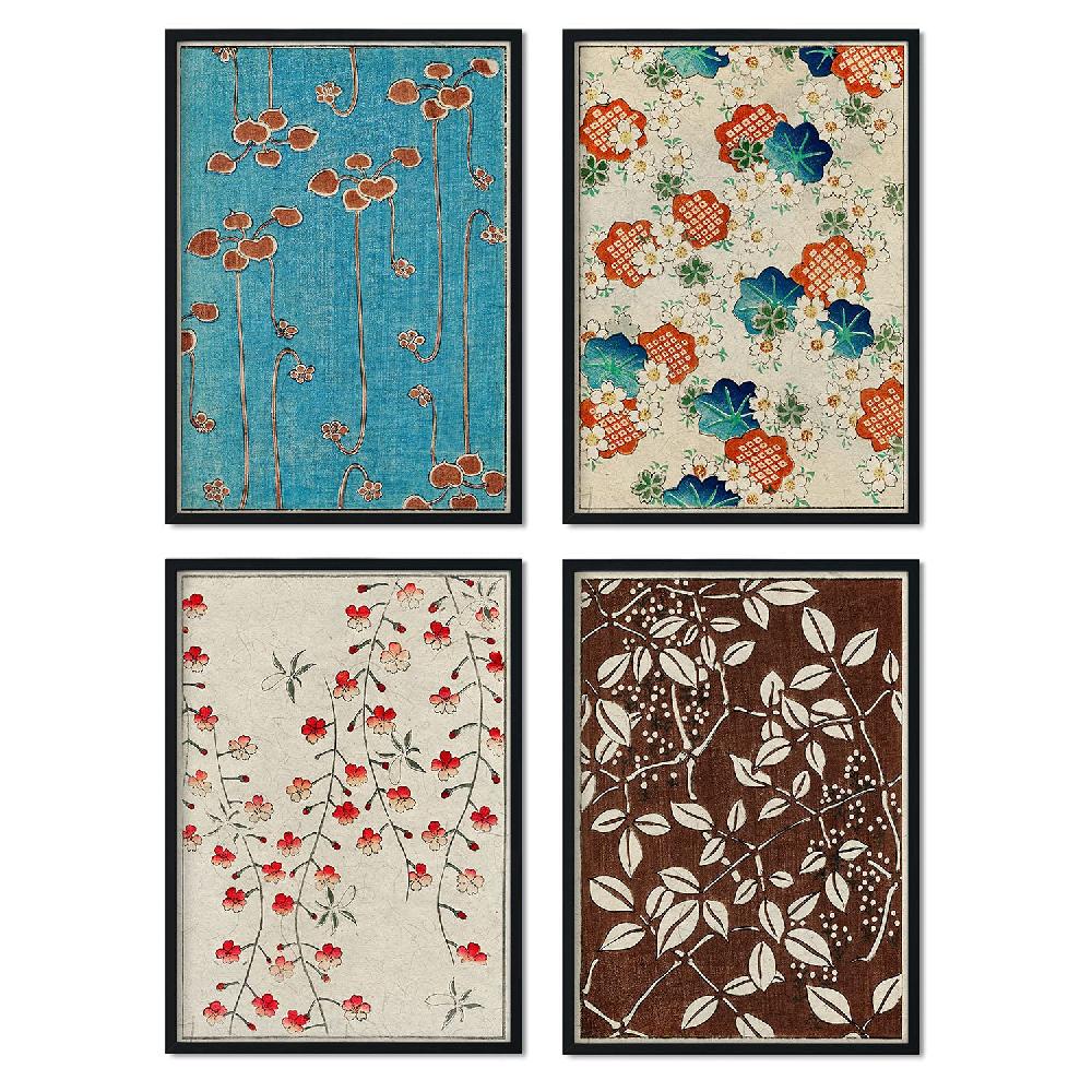 nacnic Láminas de Plantas Vintage Japonesas