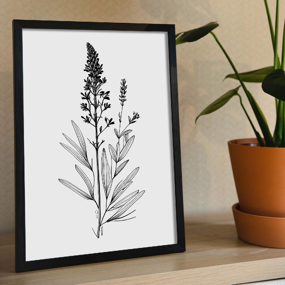Nacnic Laminas Minimalistas De Lavanda Nacnic