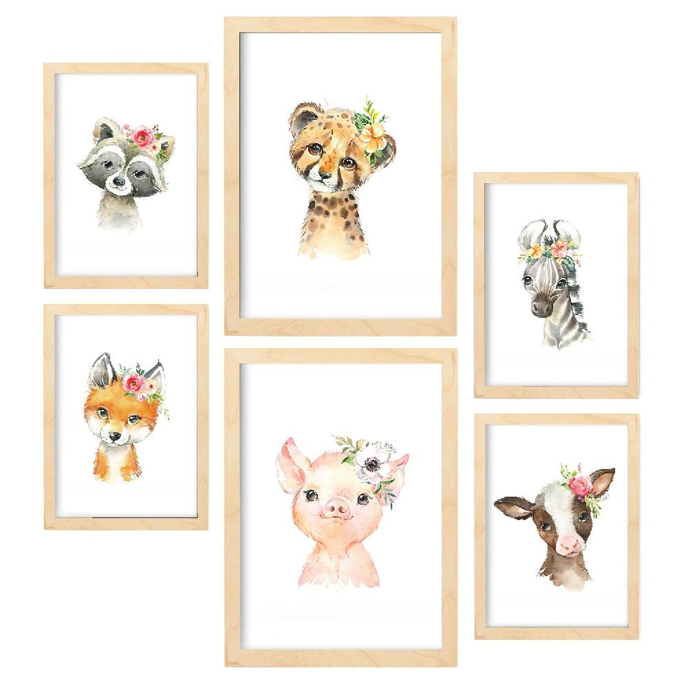 Nacnic Laminas Nacnic Animales Flores Aesthetic