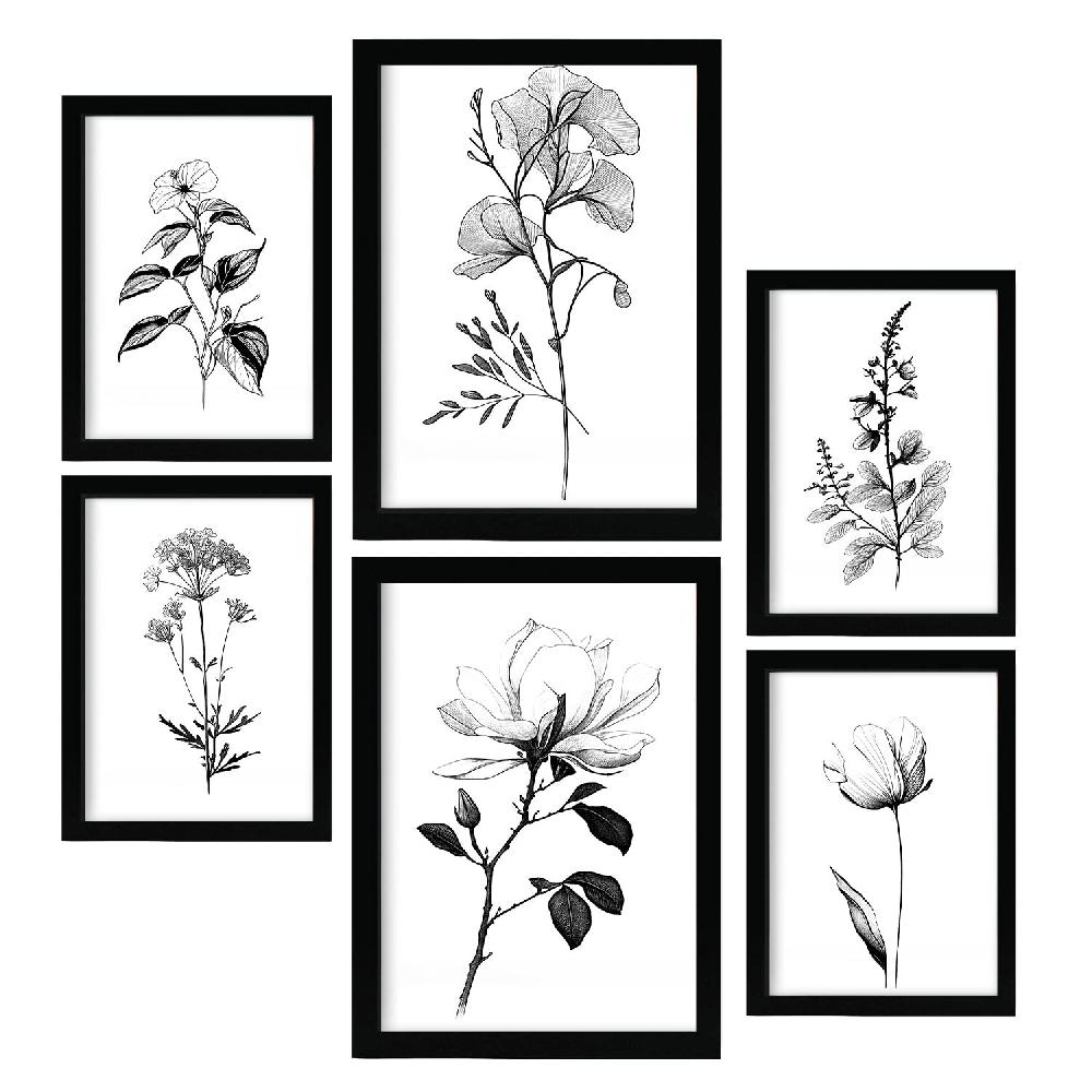 nacnic Laminas Nacnic de Flores Lineales Set_5
