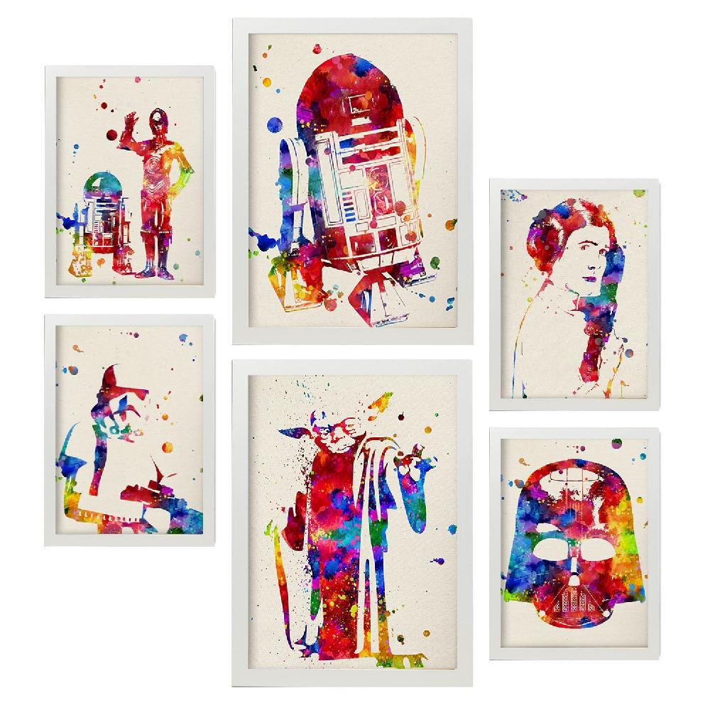 Nacnic Láminas Nacnic Star Wars Para Dormitorio