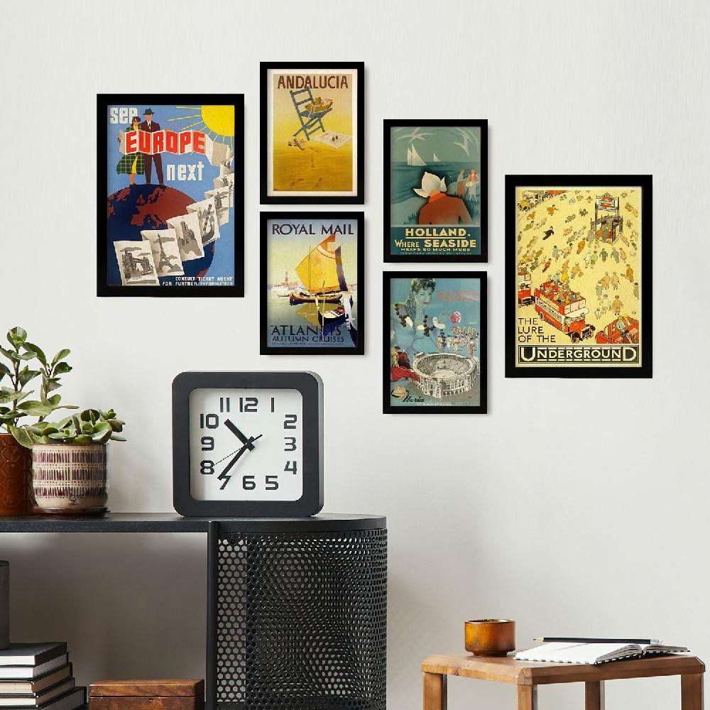 Nacnic Laminas Nacnic Vintage Europa Aestético