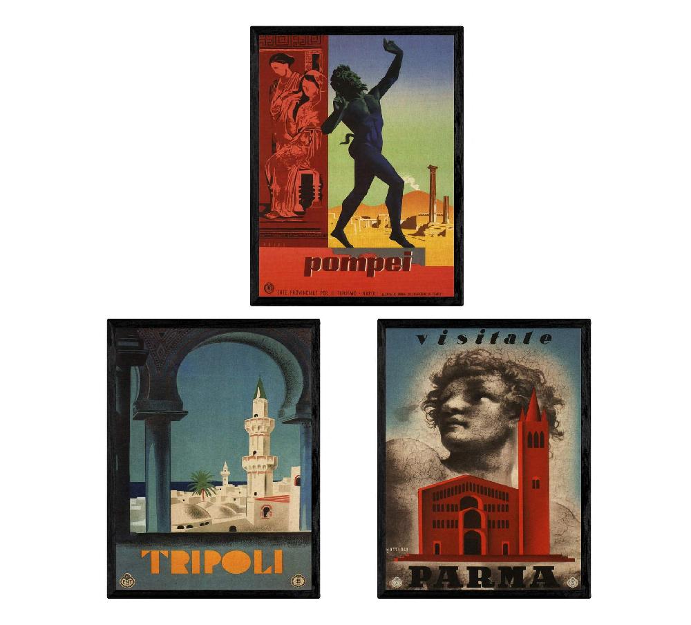 nacnic Láminas Vintage de Ciudades Italianas