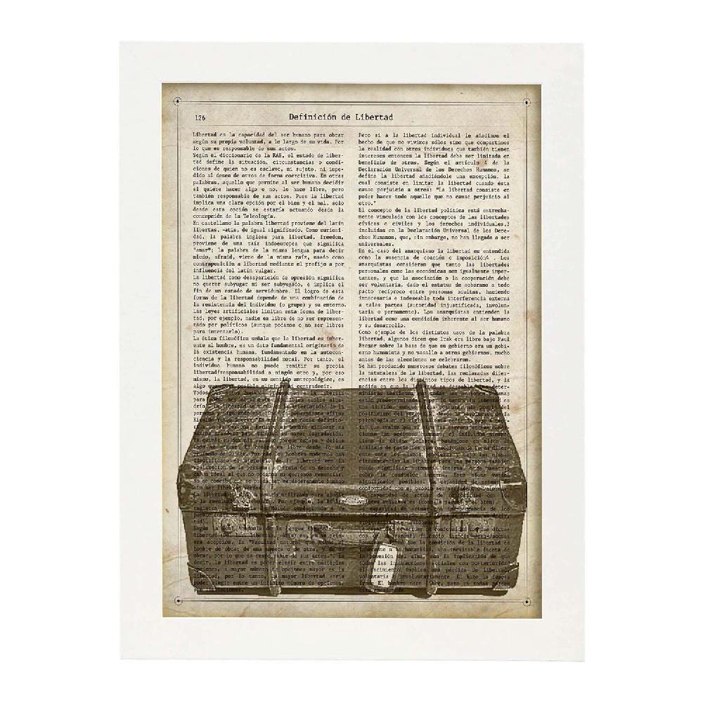 Nacnic Láminas Vintage De Maleta Antigua