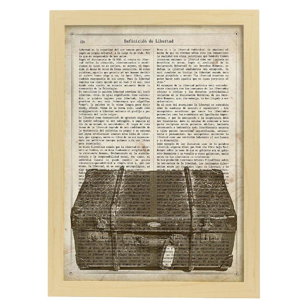 Nacnic Láminas Vintage De Maleta Antigua