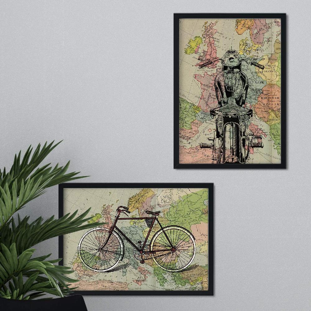 nacnic Láminas Vintage de Mapas Antiguos