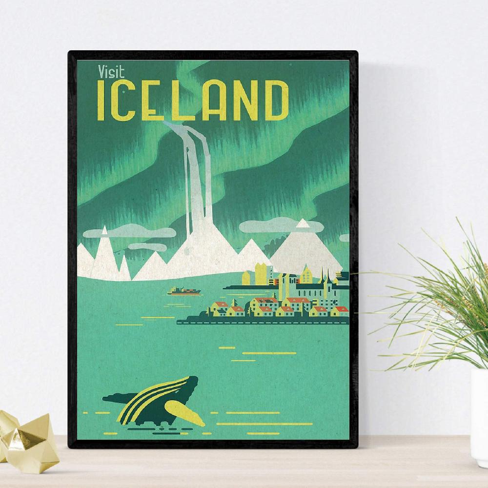 Nacnic Láminas Vintage De Montañas Y Ríos