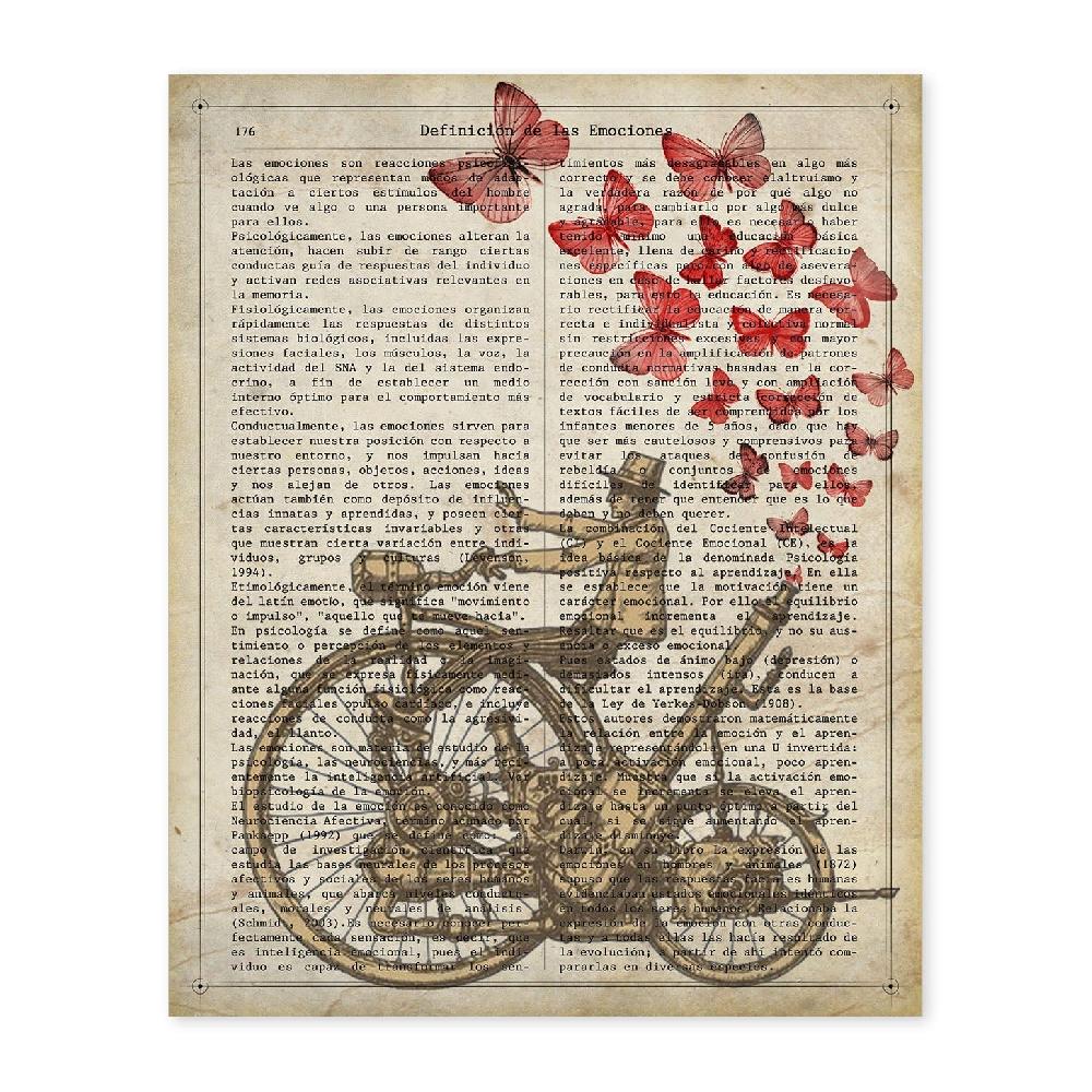 nacnic Láminas Vintage de Moto a Vapor