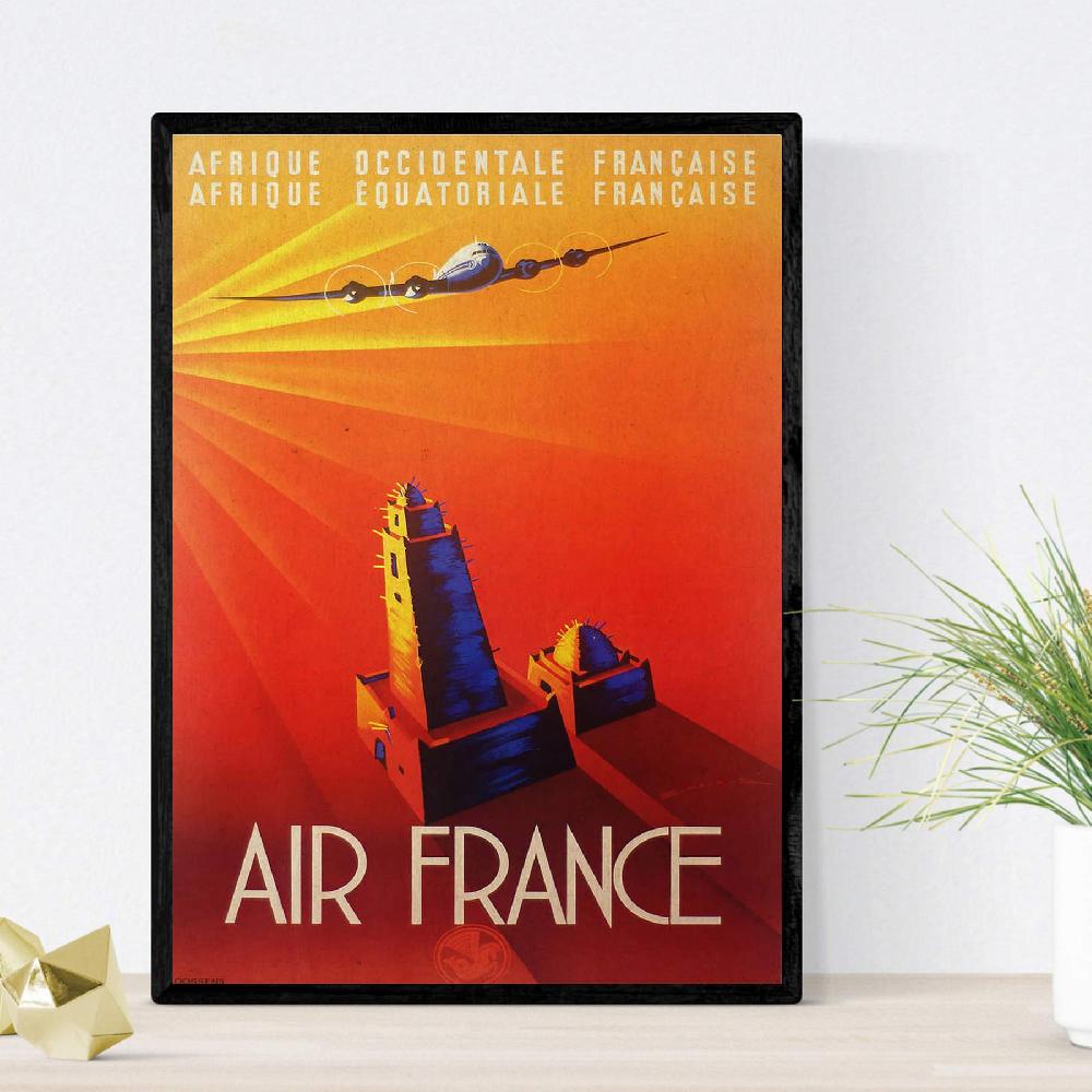 Nacnic Láminas Vintage De Publicidad Air France